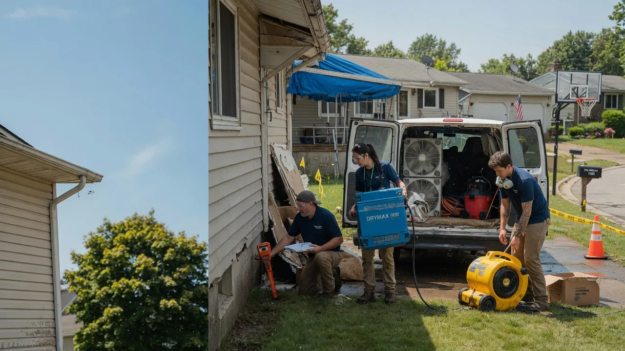 Ceiling Leak Cleanup in Hopewell, OH near me