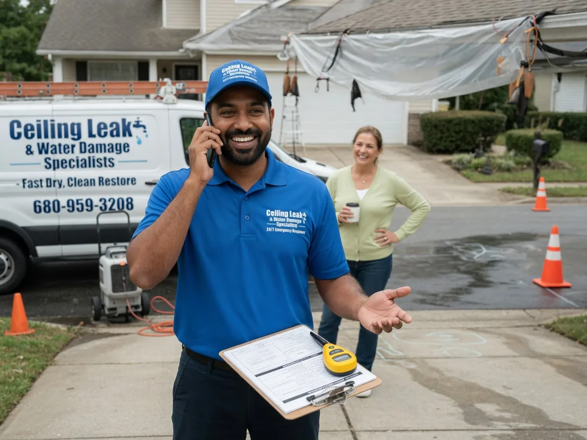 Ceiling Leak Cleanup Hopewell, OH FAQs